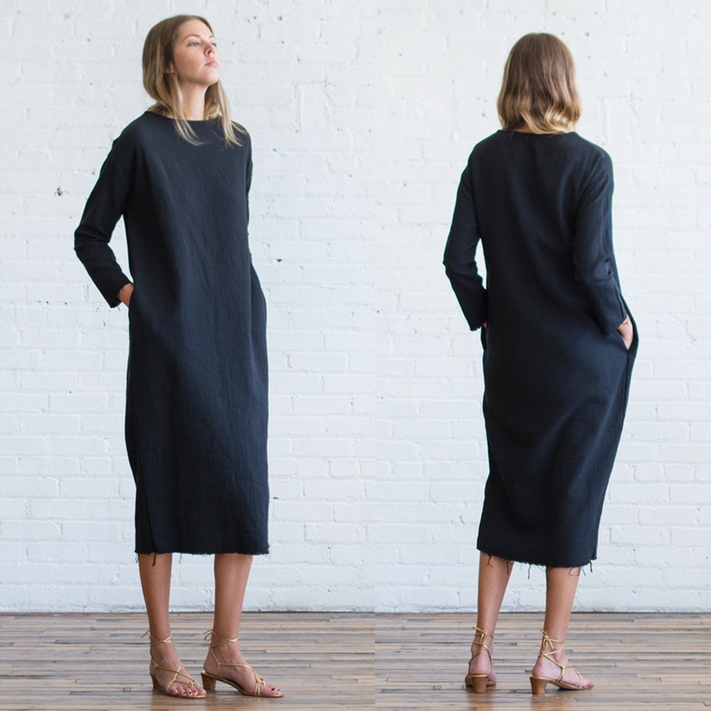 Elegant Black Midi Dress
